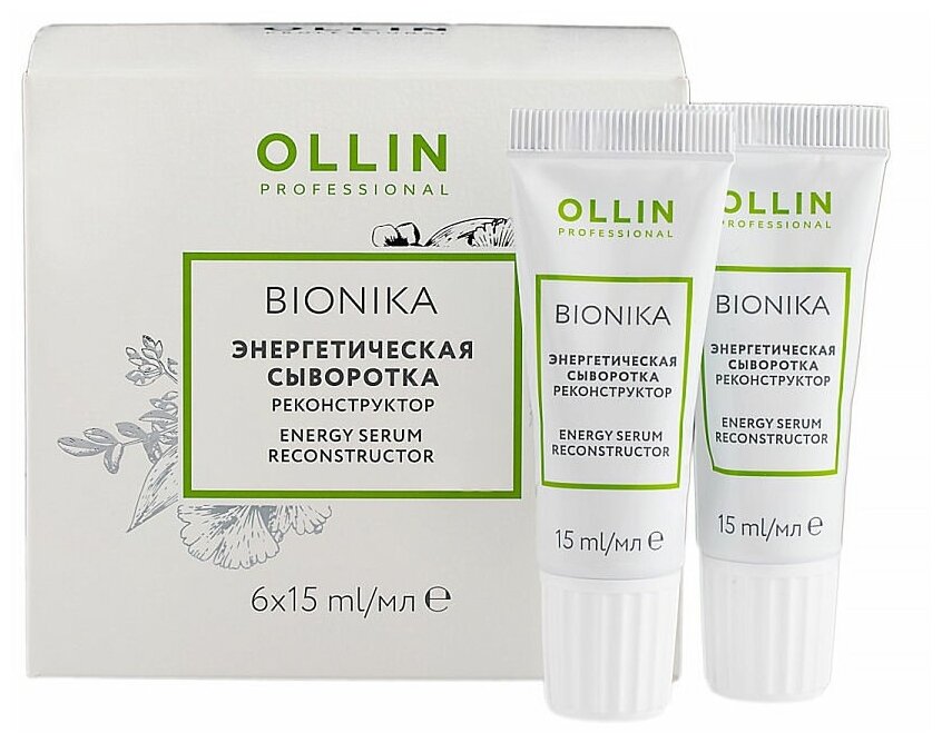 OLLIN Professional Bionika Энергетическая сыворотка-реконструктор для волос, 6 шт * 15 мл