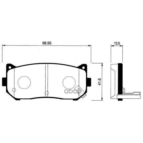 Тормозные колодки (противоскрипная пластина в компл.) Avantech AV026