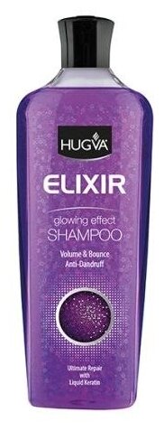 Шампунь HUGVA Elixir Glowing Effect против перхоти 600мл