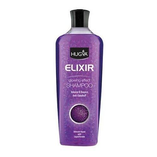 Шампунь HUGVA Elixir Glowing Effect против перхоти 600мл