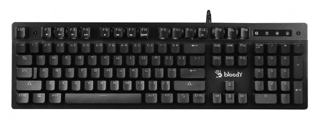 Клавиатура A4Tech Bloody B500N серый USB for gamer LED - фотография № 2