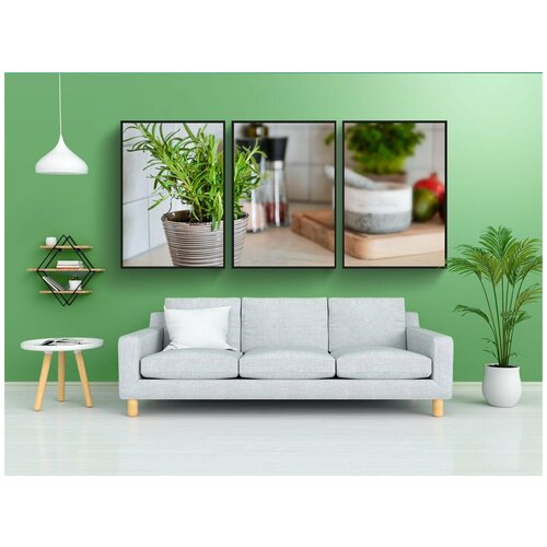 фото Набор модулных постеров для интерьера "трава, специи, розмари" 60x90 см. в тубусе, без рамки lotsprints