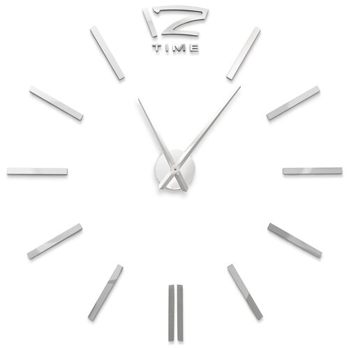 Часы настенные кварцевые 100-120см серебро