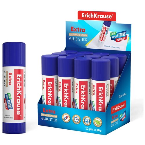 Клей-карандаш ErichKrause Extra, 36г клей карандаш 36г 2шт scotch