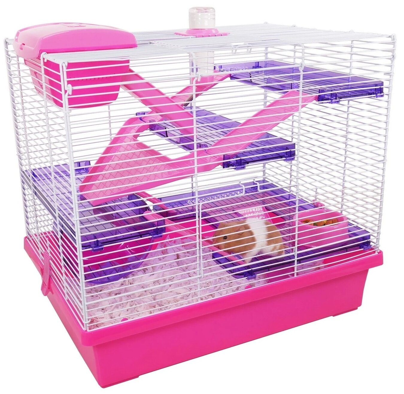 Клетка для мелких грызунов Rosewood " Пико XL", розовая, 50х36х47см (Великобритания) - фотография № 1