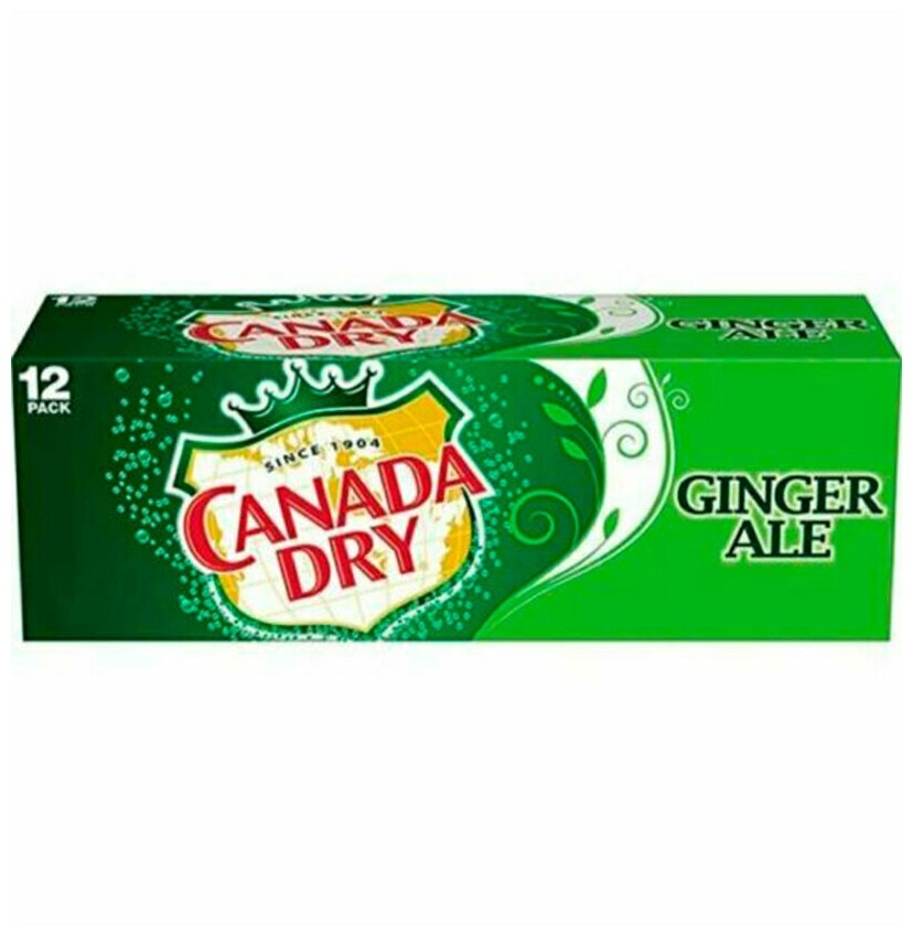 Газированный напиток Canada Dry Ginger Ale 12 шт по 0355 л