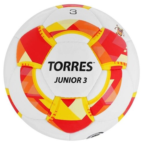 TORRES Мяч футбольный TORRES Junior-3, PU, ручная сшивка, 32 панели, размер 3