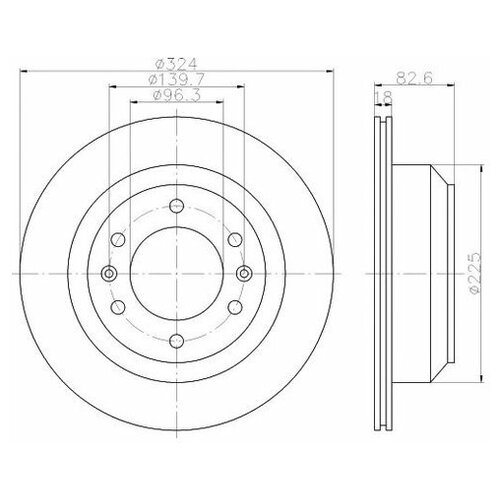 фото Тормозной диск textar 92203900 для dodge h 100 ; hyundai h-1