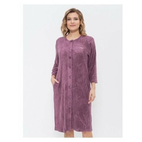фото Халат cleo, размер 54, фиолетовый