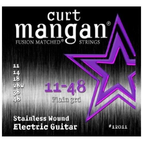 Curt Mangan Electric Stainless Steel 11-48 струны для электрогитары