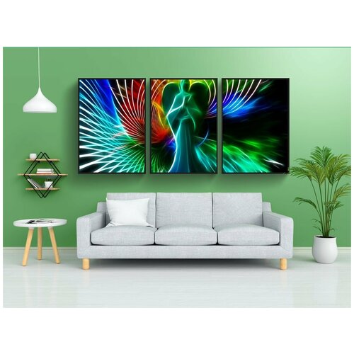 фото Набор модулных постеров для интерьера "звезды, рождество, провозглашать" 60x90 см. в тубусе, без рамки lotsprints