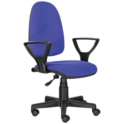 Компьютерное кресло Brabix Prestige Ergo MG-311 офисное, обивка: текстиль, цвет: черный/синий