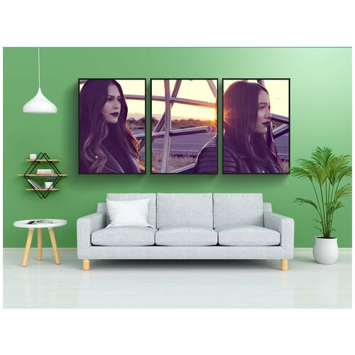 фото Набор модулных постеров для интерьера "зима, дрянные девчонки, плохие девочки" 60x90 см. в тубусе, без рамки lotsprints