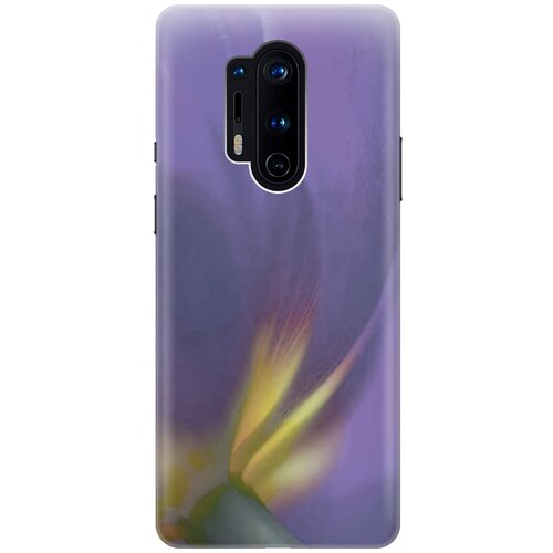 фото Силиконовый чехол на oneplus 8 pro / ванплюс 8 про с принтом "фиолетовая фиалка gosso
