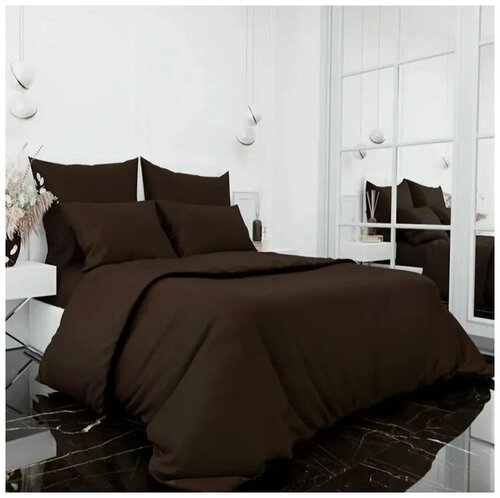 Комплект постельного белья Delicatex Модена Elegant Шоколадный Сатин