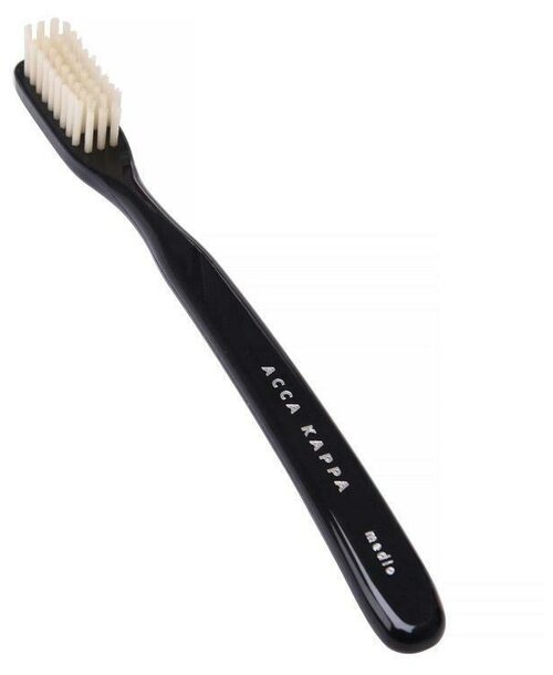 Зубная щетка Acca Kappa из нейлоновой щетины Vintage Toothbrush Hard Nylon Black 21J5805N