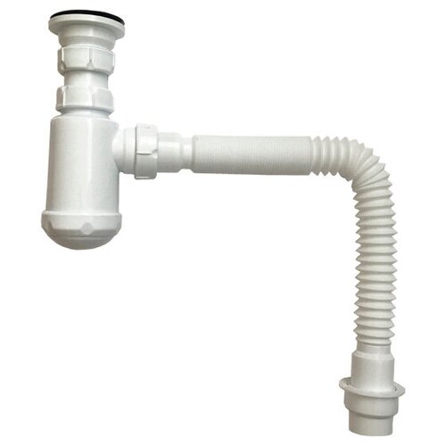РемоКолор Сифон для мойки и раковины РемоКолор, с отводом, в комплекте с гибкой трубой 67-0-148