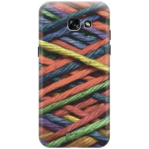 фото Силиконовый чехол на samsung galaxy a5 (2017) / самсунг а5 2017 с принтом "разноцветная пряжа gosso