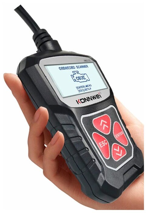 Портативный автосканер Konnwei KW310 для диагностики OBD2