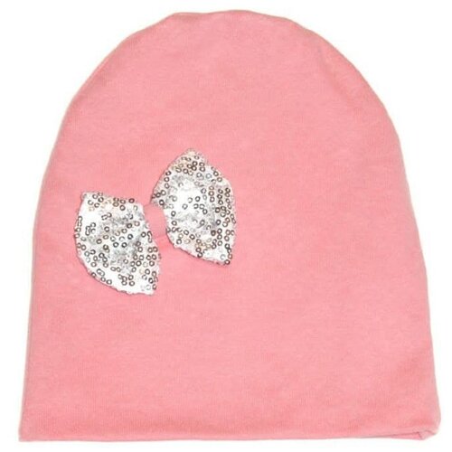 фото Шапка для девочки демисезонная из двойного трикотажа, размер 50-54 нет бренда