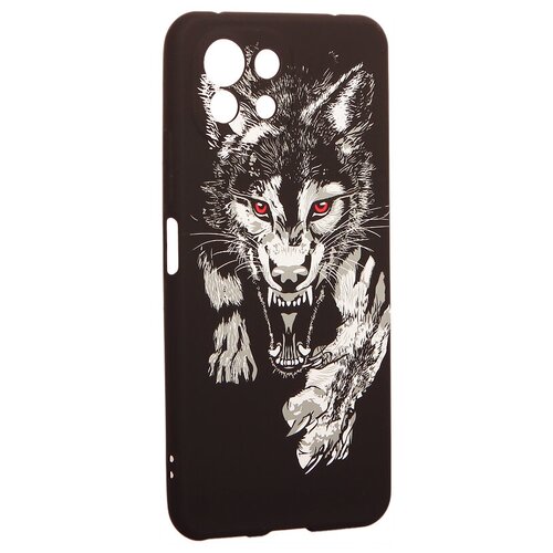 фото Чехол для xiaomi mi 11 lite 0.8мм силикон luxo с флуоресцентным рисунком kaws j72