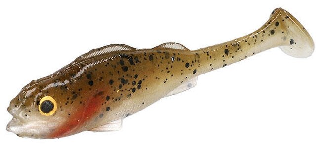 Виброхвост Mikado REAL FISH 8 см. / RUFFE (5 шт )