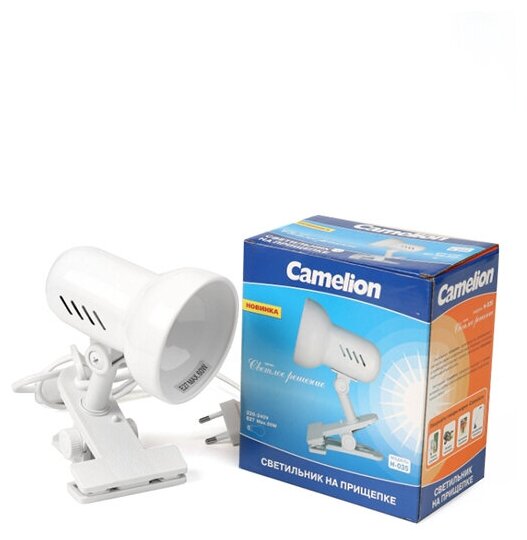 Camelion Настольный светильник E27 Camelion H-035 White