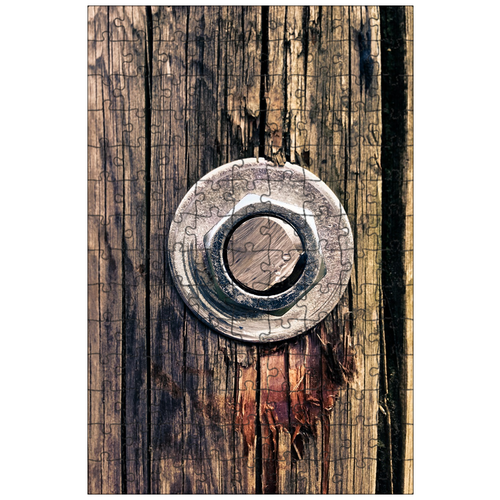 фото Магнитный пазл 27x18см."винт, древесина, металл" на холодильник lotsprints