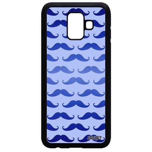 фото Противоударный чехол для мобильного // galaxy a6 2018 // "усы" стиль пиар, utaupia, голубой