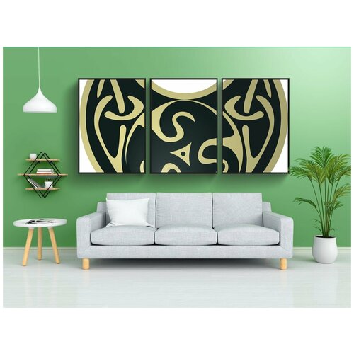 фото Набор модулных постеров для интерьера "кельтская, форма, ювелирные изделия" 60x90 см. в тубусе, без рамки lotsprints