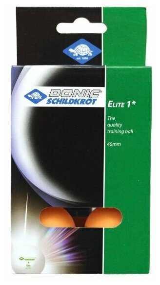 Мячики для н/тенниса Donic ELITE 1 6 шт. оранжевый