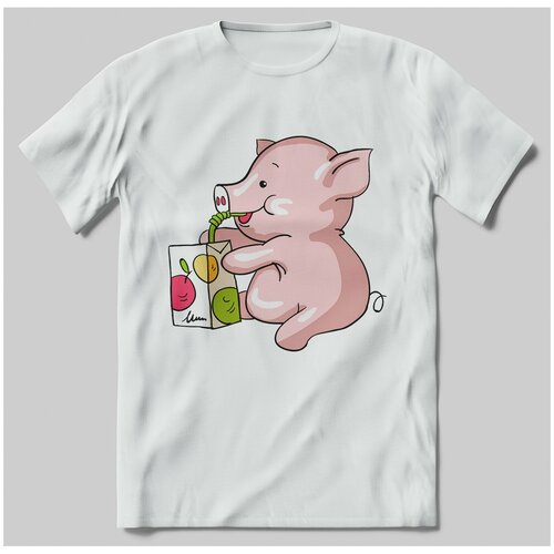 фото Футболка с принтом поросенок brut-shop