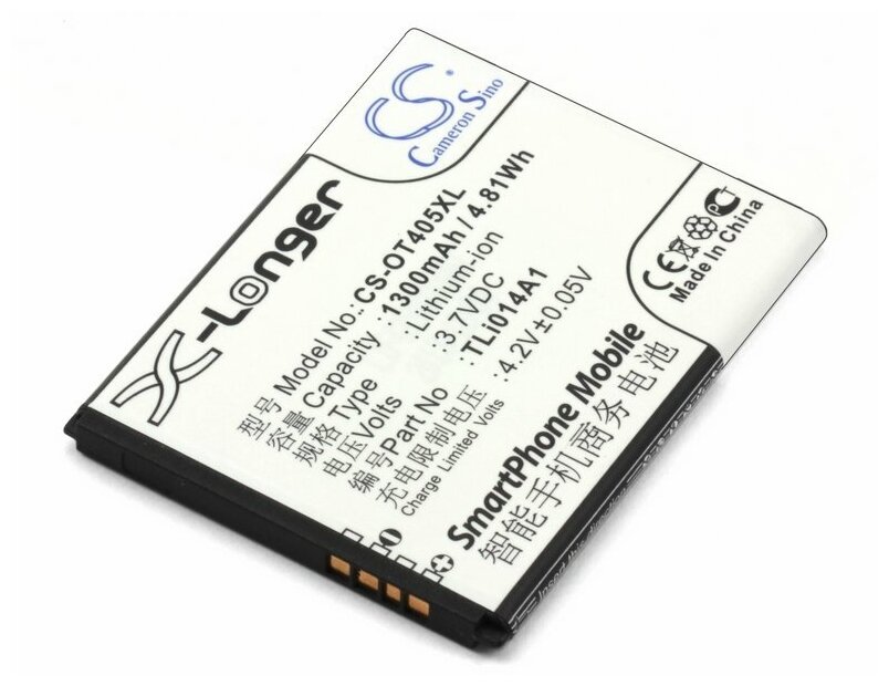 Аккумулятор для Alcatel 4030D 5020D MTC 970 972 (TLi014A1)