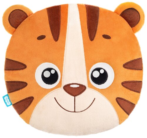 Мягкая игрушка подушка Мякиши Тигр Бой, 27 см, оранжевый