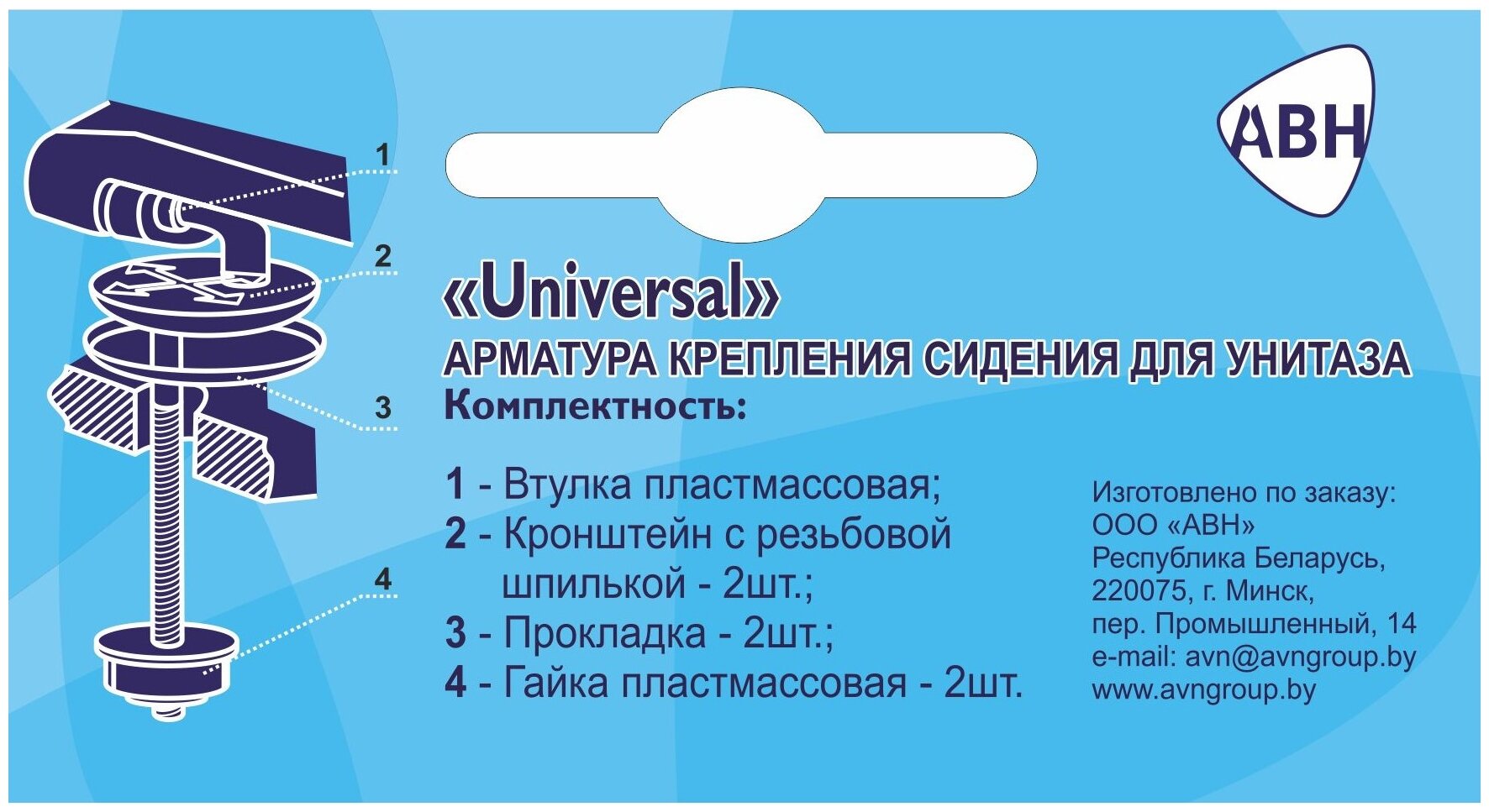 Арматура крепления сидения для унитаза soft close