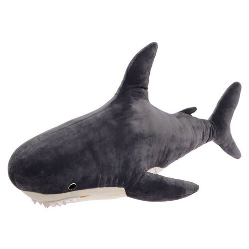 мягкая игрушка акула серая 95 см 001 95 79 9358061 Мягкая игрушка «Акула», цвет серый, 95 см