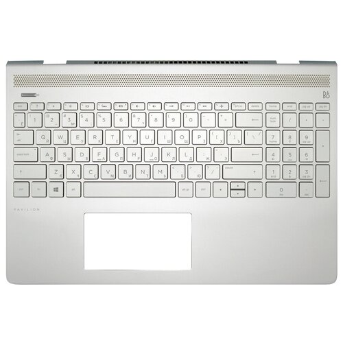 фото Клавиатура для ноутбука hp pavilion 15-ck топ-панель серебро