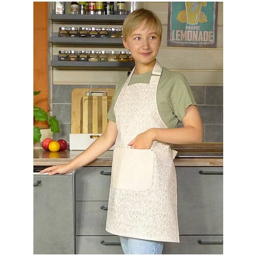 Фартук кухонный Maifon Патерно водоотталкивающий с тефлоновым покрытием, фартук поварской, унисекс