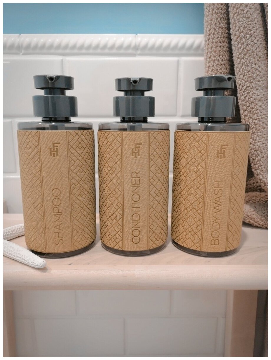 фото Набор дозаторов для ванной FlexHome, 460 мл