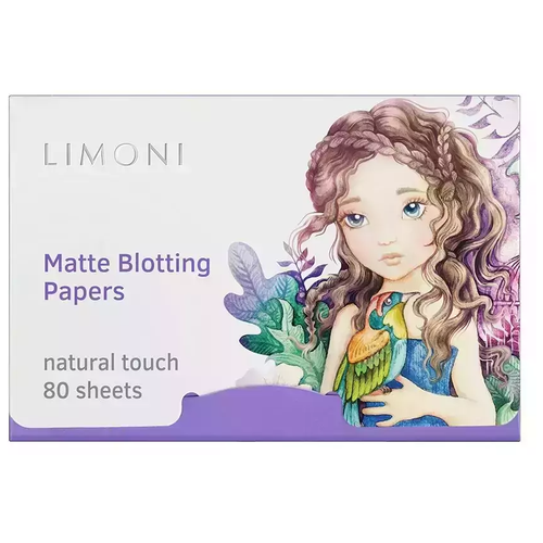 Limoni Матирующие салфетки для лица Matte Blotting Papers, 16 мл, 16 г, 80 шт.