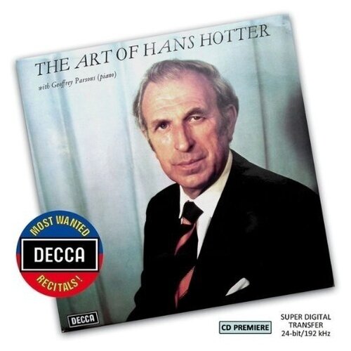 AUDIO CD The Art of Hans Hotter Vol. 1 Decca Most Wanted Recitals Vol. 22 u d o accept no limits cd