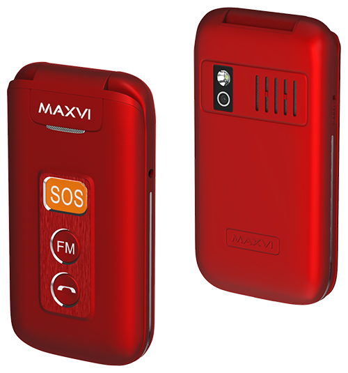 Мобильный телефон Maxvi E5 red .