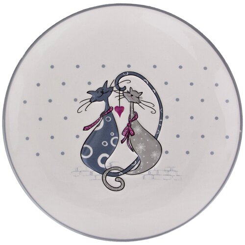 фото Тарелка lefard cats love десертная 20,3х20,3х2 см (230-058)
