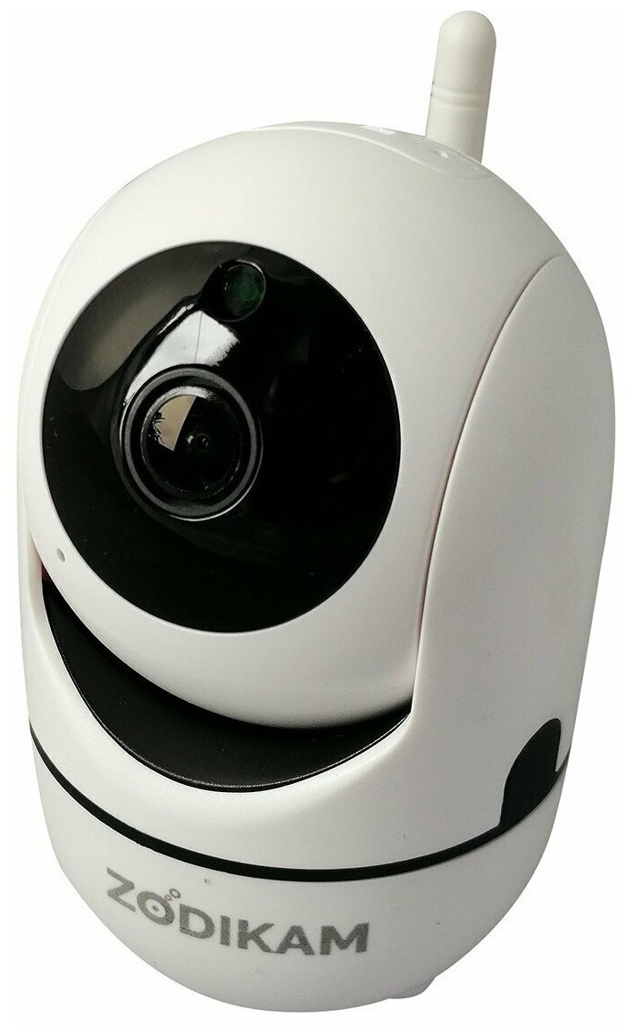 IP камера видеонаблюдения для дома Zodikam 801(компактная, WiFi, HD, 1МП, ИК, звук, P2P)