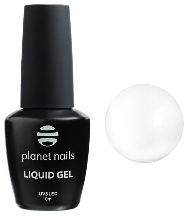 Гель моделирующий во флаконе Liquid gel clear Planet nails прозрачный 10 мл арт.11350