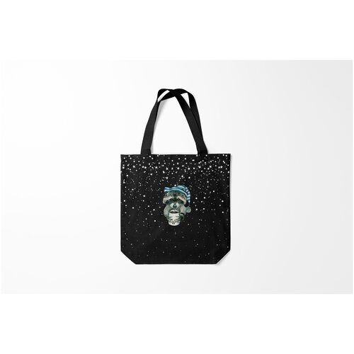 фото Сумка-шоппер / 40х40 см / девушкам / милые создания милый енот burnettie