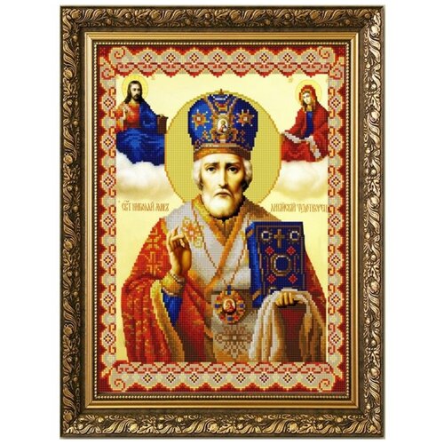 Схема для вышивания бисером Святой Николай Мирликийский Чудотворец