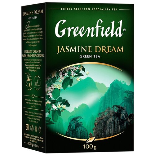 Чай зеленый листовой Greenfield Jasmine Dream, 100 г