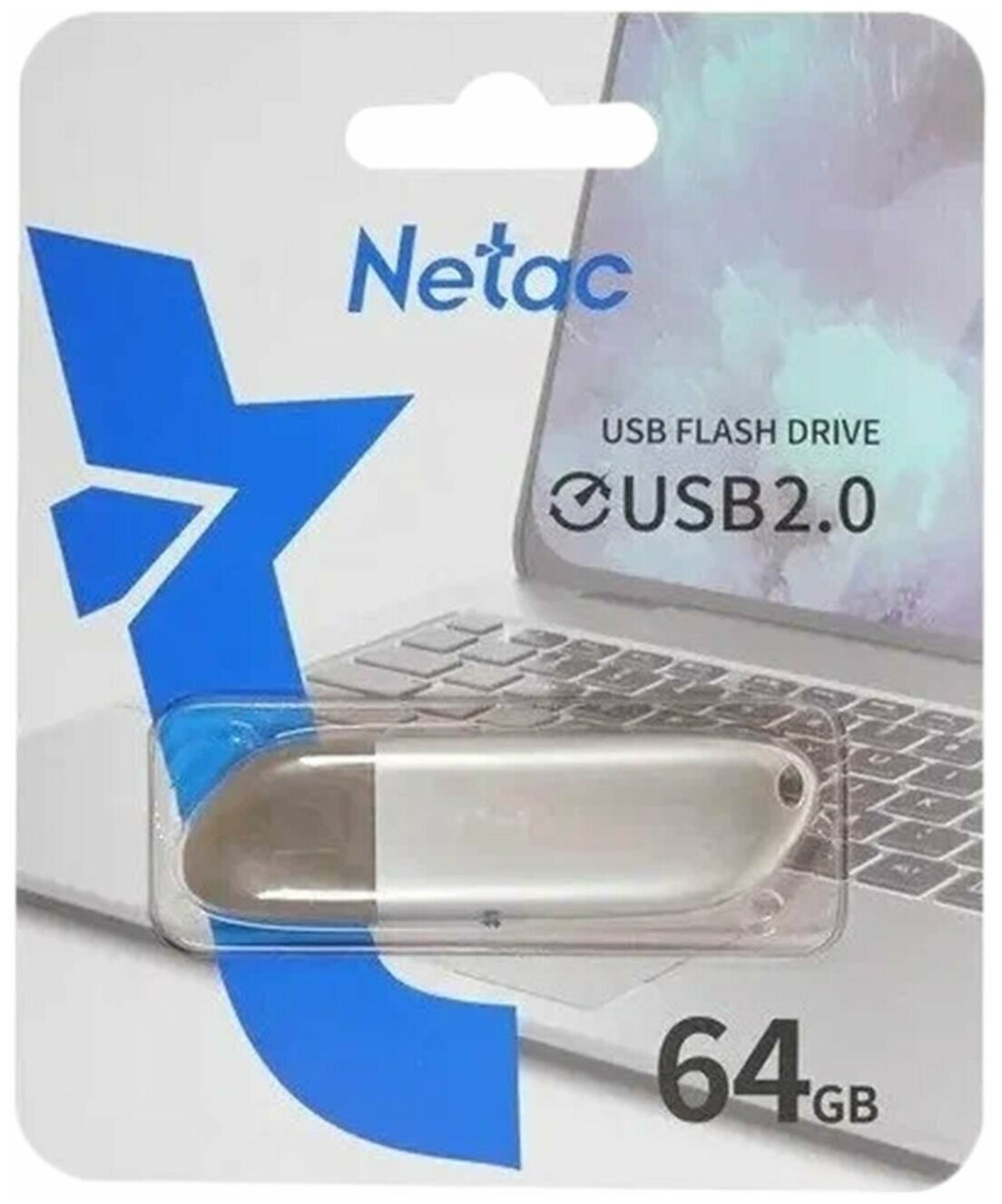 USB флешка Netac U352 64Gb metal USB 2.0 (NT03U352N-064G-20PN)