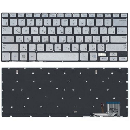 french backlit laptop keyboard for samsung np730u3e np740u3e 740u3e x02 740u3e s01 fr azerty layout Клавиатура для ноутбука Samsung 740U3E NP740U3E серебристая